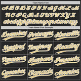 Custom Black Vegas Gold-White Authentic Baseball Jersey