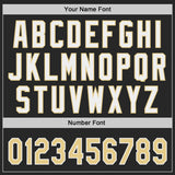 Custom Black Vegas Gold-White Authentic Baseball Jersey
