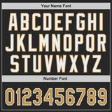 Custom Black Old Gold-White Authentic Baseball Jersey