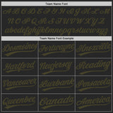 Custom Black-Olive Authentic Baseball Jersey