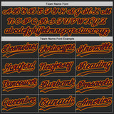 Custom Black Red-Gold Authentic Baseball Jersey
