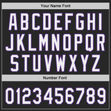 Custom Black White-Purple Authentic Baseball Jersey
