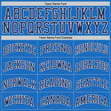 Custom Blue Gray-White Authentic Throwback Basketball Jersey