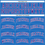 Custom Blue Purple-White Authentic Throwback Basketball Jersey