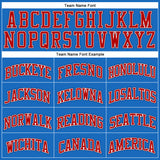 Custom Blue Red-Navy Authentic Throwback Basketball Jersey