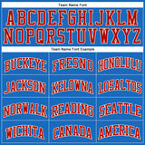 Custom Blue Red-Cream Authentic Throwback Basketball Jersey