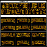 Custom Brown Gold-Black Authentic Football Jersey
