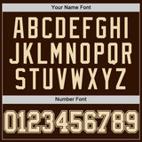 Custom Brown Cream Authentic Basketball Jersey