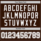 Custom Brown White Authentic Basketball Jersey