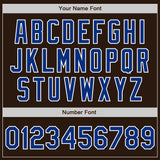 Custom Brown Royal-White Authentic Baseball Jersey