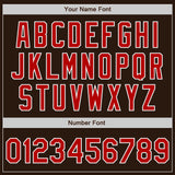 Custom Stitched Brown Red-White Baseball Pullover Sweatshirt Hoodie