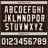 Custom Stitched Brown White-Brown Baseball Pullover Sweatshirt Hoodie