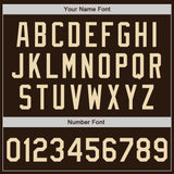 Custom Stitched Brown Cream-Brown Baseball Pullover Sweatshirt Hoodie