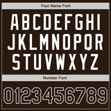 Custom Brown-White Authentic Baseball Jersey