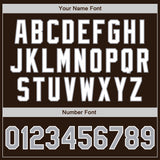 Custom Brown Gray-White Authentic Baseball Jersey