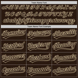 Custom Brown-Cream Authentic Baseball Jersey