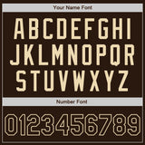 Custom Brown-Cream Authentic Baseball Jersey