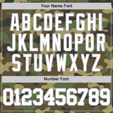 Custom Camo White-Gray Authentic Salute To Service Basketball Jersey