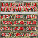 Custom Camo Red-White Authentic Salute To Service Basketball Jersey