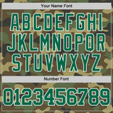 Custom Camo Kelly Green-White Authentic Salute To Service Basketball Jersey