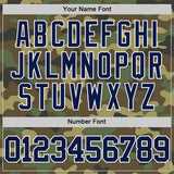Custom Camo Navy-White Authentic Salute To Service Basketball Jersey