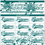 Custom Camo Teal Black-White Splash Hockey Lace Neck Jersey