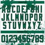 Custom Camo Kelly Green Black-White Splash Hockey Lace Neck Jersey