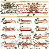 Custom Camo Vintage USA Flag Olive Black Cream-White Splash Hockey Lace Neck Jersey