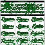 Custom Camo Grass Green Black-White Splash Hockey Lace Neck Jersey