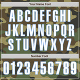 Custom Camo White-Light Blue Authentic Salute To Service Baseball Jersey
