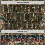 Custom Camo Vintage USA Flag Olive-Black Woodland Forest Camouflage Authentic Salute To Service Baseball Jersey