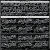 Custom Camo Black-Gray Dark Camouflage Tactical Style Authentic Salute To Service Baseball Jersey