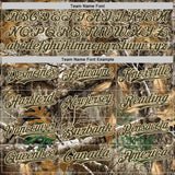 Custom Camo Olive-Cream Woodland Forest Camouflage Authentic Salute To Service Baseball Jersey