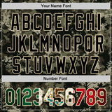 Custom Camo Vintage Mexican Flag Cream-Black Woodland Forest Tactical Camouflage Outdoor Leaf Authentic Baseball Jersey