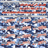 Custom Camo USA Flag City Cream Black-White Blue Ocean Camouflage Authentic Baseball Jersey