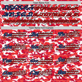 Custom Camo USA Flag Black-White Red Camouflage Authentic Baseball Jersey