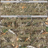 Custom Camo Olive-Cream Woodland Camouflage Salute To Service Performance T-Shirt