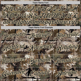 Custom Camo Black Cream-Olive Woodland Camouflage Salute To Service Performance T-Shirt