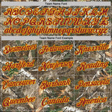 Custom Camo Crimson Gold-Olive Woodland Camouflage Salute To Service Performance T-Shirt