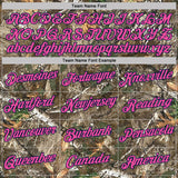 Custom Camo Pink Navy-Olive Woodland Camouflage Salute To Service Performance T-Shirt