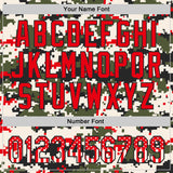 Custom Camo USA Flag Black-Fire Red Stars & Stripes Raglan Sleeves Salute To Service Authentic Baseball Jersey