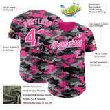 Custom Camo Pink-White Salute To Service Authentic Baseball Jersey