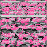 Custom Camo Pink-White Salute To Service Authentic Baseball Jersey