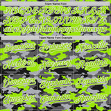 Custom Camo Neon Green-White Salute To Service Authentic Baseball Jersey