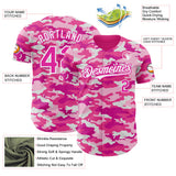 Custom Camo Deep Pink-White Salute To Service Authentic Baseball Jersey