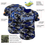 Custom Camo Royal-White Salute To Service Authentic Baseball Jersey