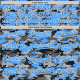 Custom Camo Electric Blue-White Salute To Service Authentic Baseball Jersey