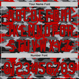 Custom Camo Red-Black Salute To Service Authentic Baseball Jersey