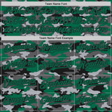 Custom Camo Kelly Green-Black Salute To Service Authentic Baseball Jersey