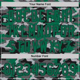 Custom Camo Kelly Green-Black Salute To Service Authentic Baseball Jersey